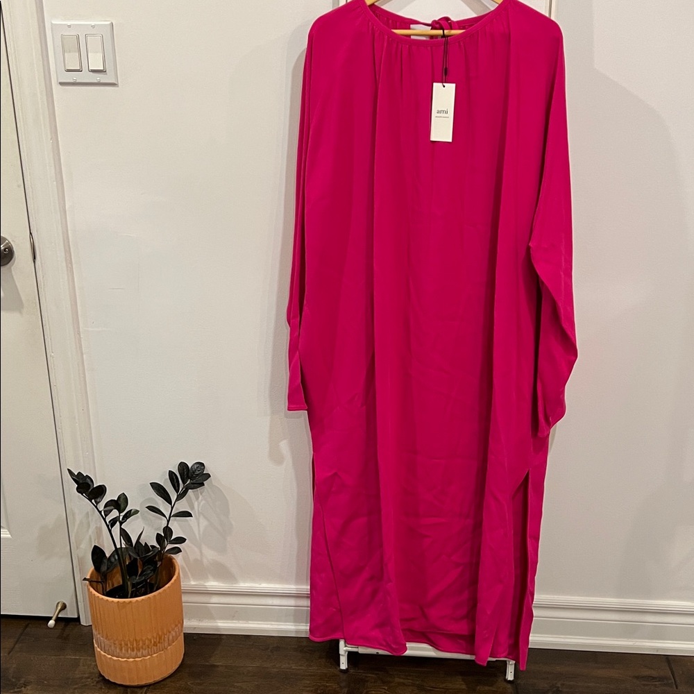 AMI PARIS Long Sleeve Dress